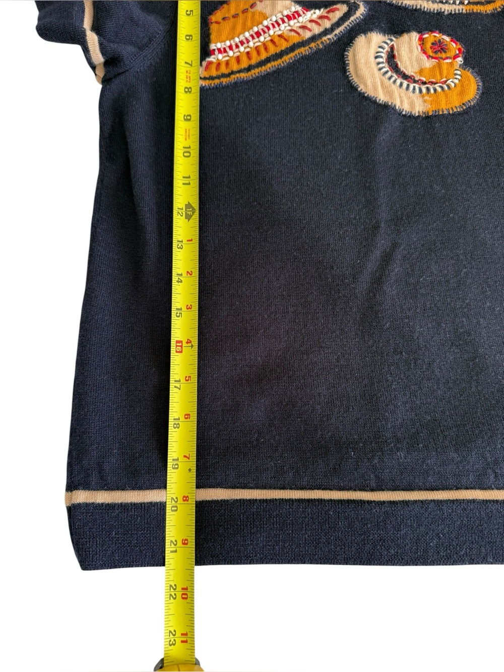 Tory Burch Merino wool sweater/ top size medium S/M - Picture 11 of 13